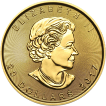 1/2 Unze Gold Maple Leaf 2017