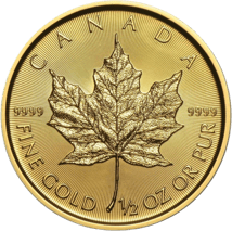 1/2 Unze Gold Maple Leaf 2017