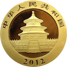 1/4 Unze Gold China Panda 2012