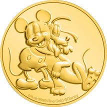 1/4 Unze Gold Pluto 90. Geburtstag 2020 PP (Auflage: 100)
