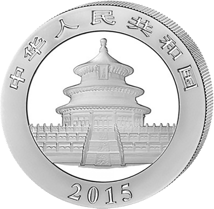 1 Unze Silber China Panda 2015 (coloriert)