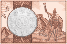 1 Unze Silber Mexiko Libertad 2024 (Eingefasst in Kupferrahmen)