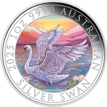 1 Unze Silber Perth Mint Schwan 2025 (Auflage: 1.500)