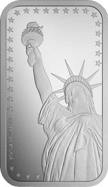 1 Unze Silberbarren Statue of Liberty