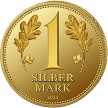 1 Unze Silbermark (Auflage: 500 | vergoldet | Polierte Platte)