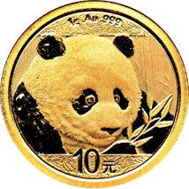 1g Gold China Panda 2018