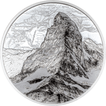 1 Unze Silber Matterhorn 2025 (Auflage: 1.865 | High Relief | Polierte Platte)