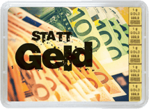 5 x 1g Goldbarren "Gold statt Geld" Combibarren (Valcambi)