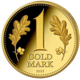 0,5g Gold Goldmark 2025 (Auflage: 5.000 | Polierte Platte)