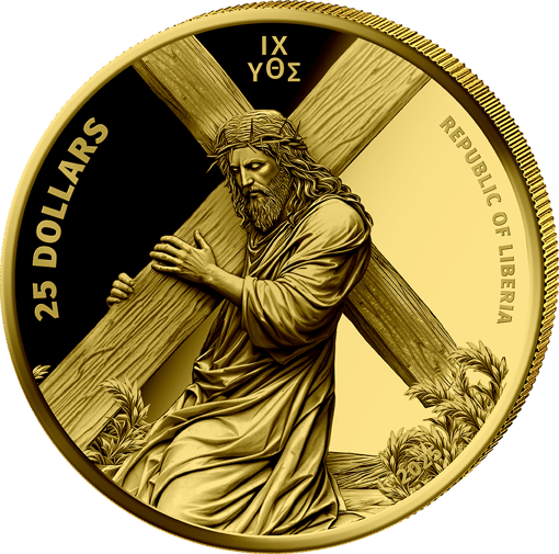 0,5g Gold Jesus Christus 2025 (Auflage: 1.000 | Polierte Platte)