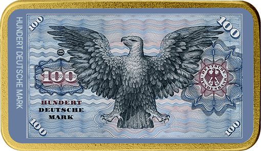 1 Unze Silber 100 Alte Deutsche Mark (Auflage: 100 | teilvergoldet)