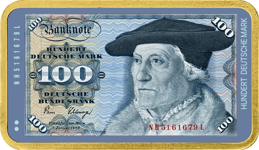 1 Unze Silber 100 Alte Deutsche Mark (Auflage: 100 | teilvergoldet)
