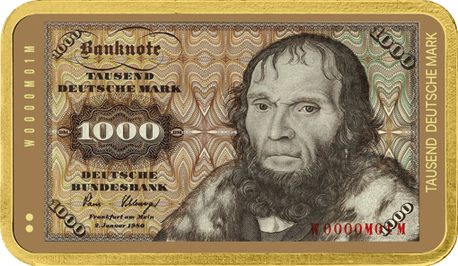 1 Unze Silber 1000 Alte Deutsche Mark (Auflage: 100 | teilvergoldet)