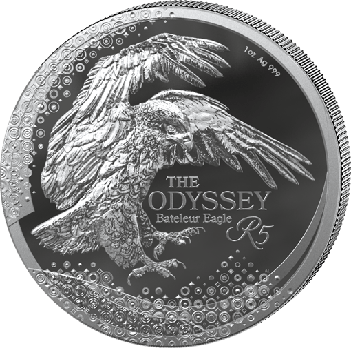 1 Unze Silber Odyssey of the Sky Bateleur Eagle 2025 (Auflage: 5.000 | Polierte Platte)