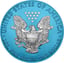 1 Unze Silber American Eagle Space Blue 2019 (coloriert | Auflage: 500)