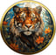 1 Unze Silber Magical Wildlife Tiger (Auflage: 50 | coloriert | teilvergoldet)