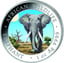 1 Unze Silber Somalia Elefant 2025 Tag Design (Auflage: 5.000)