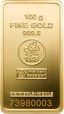 100g Goldbarren Heimerle und Meule geprägt