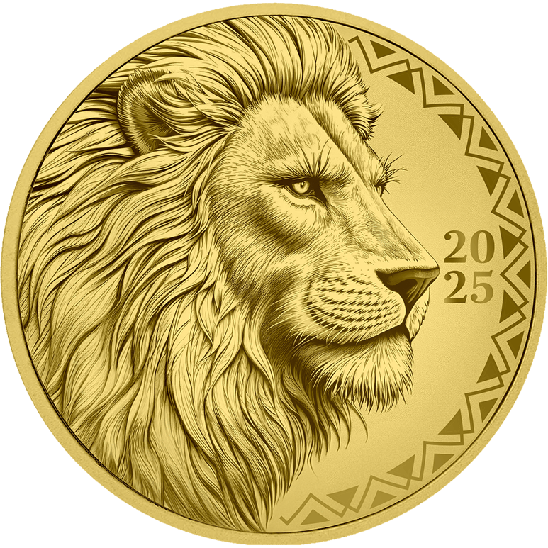 0,5g Gold African Animals Löwe 2025 (Auflage: 1.000 | Polierte Platte)
