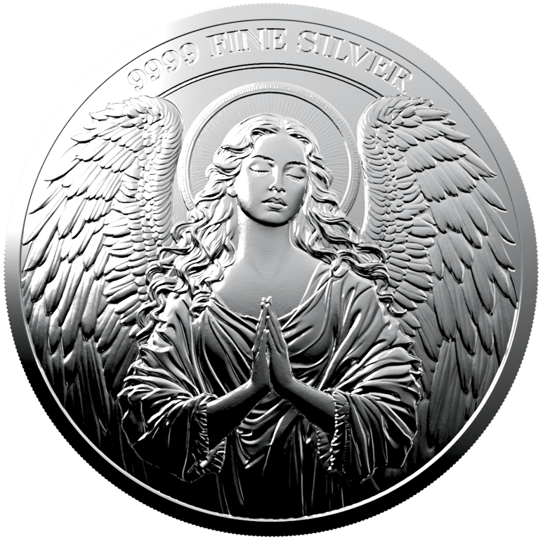 1 Unze Silber Schutzengel 2025 (Auflage: 5.000 | Polierte Platte) Webinar
