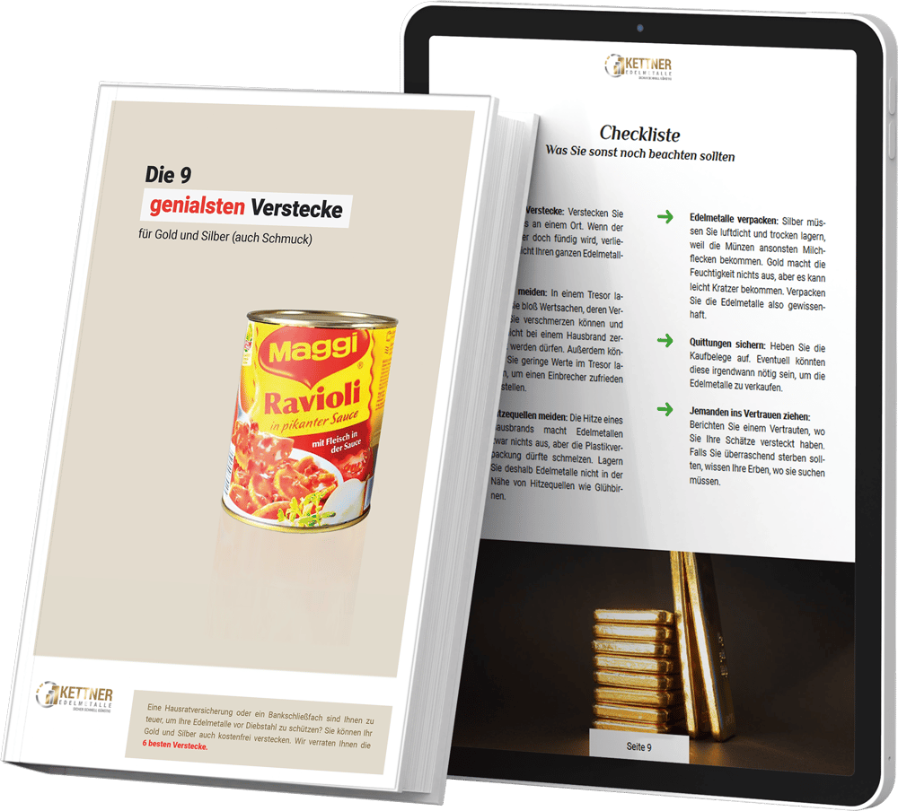9 Verstecke für Gold und Silber