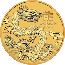 1/10 Unze Gold Lunar III Drache 2024