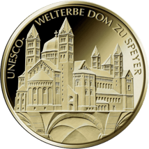 1/2 Unze Goldeuro Dom zu Speyer 2019 (diverser Buchstabe)