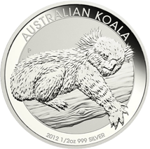 1/2 Unze Silber Australian Koala 2012