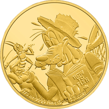 1/4 Unze Gold 90 Jahre Goofy Walt Disney PP (Auflage: 250 | Polierte Platte)