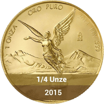 1/4 Unze Gold Mexiko Libertad 2015