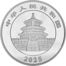 1 kg Silber China Panda 2025 PP (Polierte Platte | Auflage: 10.000)