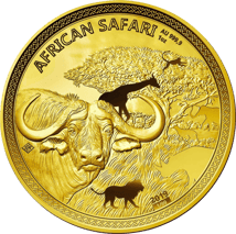 1 Unze Gold African Safari Büffel 2019 PP (Auflage: 99 | Zertifikat Nr. 99)