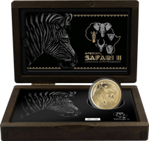 1 Unze Gold African Safari II Zebra 2022 PP (Auflage: 100)