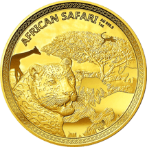 1 Unze Gold African Safari Leopard 2019 PP (Auflage: 99 | Zertifikat Nr. 99)