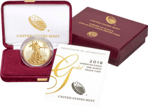 1 Unze Gold American Eagle 2019 (Polierte Platte)