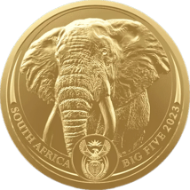 1 Unze Gold Big Five Elefant 2023