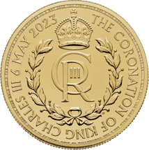 1 Unze Gold Charles III. königliches Monogramm Krönung 2023 (Auflage: 7.500)