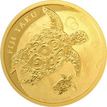 1 Unze Gold Fiji Taku Schildkröte 2013