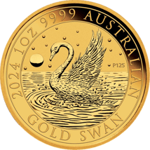 1 Unze Gold Perth Mint Schwan 2024 (Auflage: 5.000)