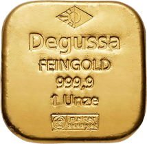 1 Unze Goldbarren Degussa (Quadratguss)