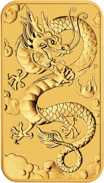 1 Unze Goldbarren Drache 2019 (Auflage: 20.000)