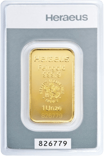 1 Unze Kinebar® Goldbarren Heraeus