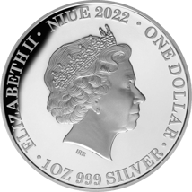 1 Unze Silber Queen Elizabeth II. In Gedenken 2022 PP (Auflage: 5.000 | Polierte Platte | teilvergoldet)