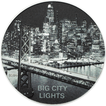 1 Unze Silber Big City Lights San Francisco 2024 (Auflage: 1.776 | High Relief | Polierte Platte)