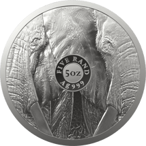 5 Unze Silber Big Five II Elefant 2021 (Auflage: 500)