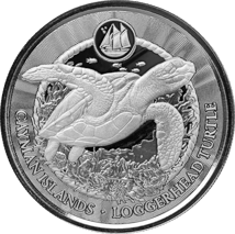 1 Unze Silber Cayman Islands Schildkröte 2024 (Auflage: 25.000)