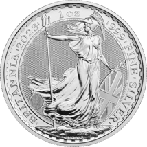 1 Unze Silber Britannia Krönung King Charles III. 2023 (Auflage: 200.000)