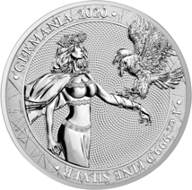 1 Unze Silber Germania 2020 (5 Mark | Auflage: 500 | Blister & Zertifikat | WMF Edition)