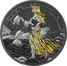 1 Unze Germania WMF Edition 2024 (Auflage: 500 | vergoldet | Ruthenium)