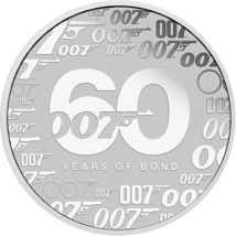 1 Unze Silber 60 Jahre James Bond 007 (Auflage: 47.500 | Perth Mint)